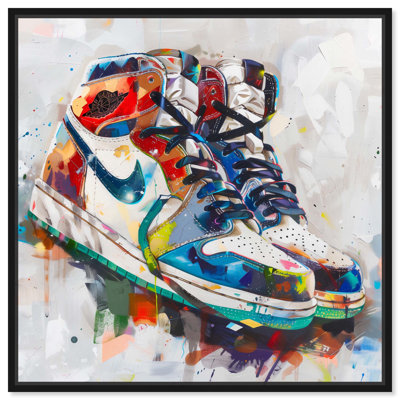 «Intricate Strokes Sneaker», impressions sur toile par Art Remedy