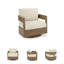 Fauteuil oscillant pivotant avec coussin Alesana