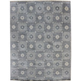 Khotan Hand Woven Wool Geometric Area Rug