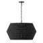 Luminaire suspendu noir à 6 lumières Raynne