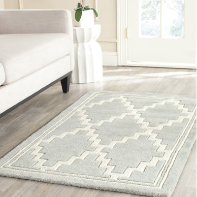 Helma Geometric Wool Hand Woven Area Rug