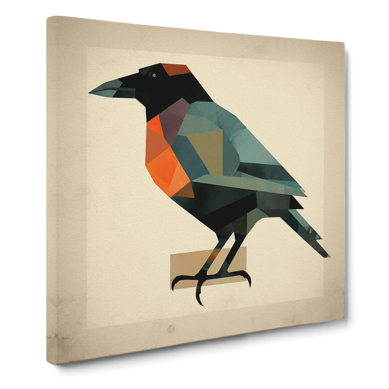 Crow Bauhaus No.2 - Wrapped Canvas