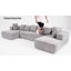 Canapé modulaire surdimensionné en forme de U avec 8 coussins Boneless-917170917