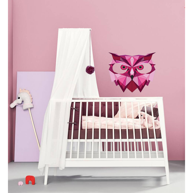 Adhésif décoratif polygonale hibou, H 20 po x l 22 po