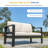 Outdoor Metal Loveseat With Cushions-1973156657
