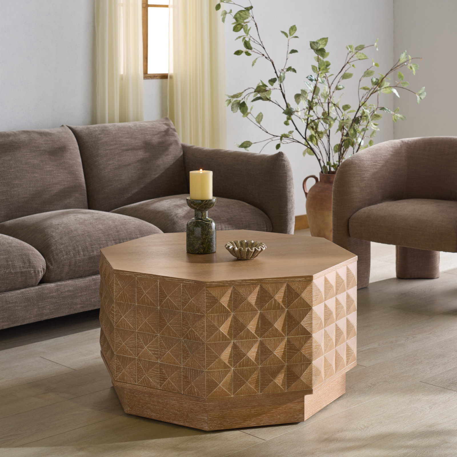 Iriye 34" Cocktail Table, Natural