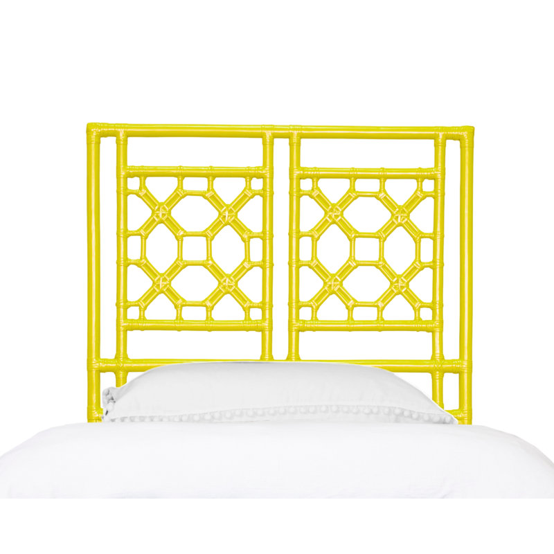 Rattan Open-Frame Headboard, Twin, Sunflower Yellow