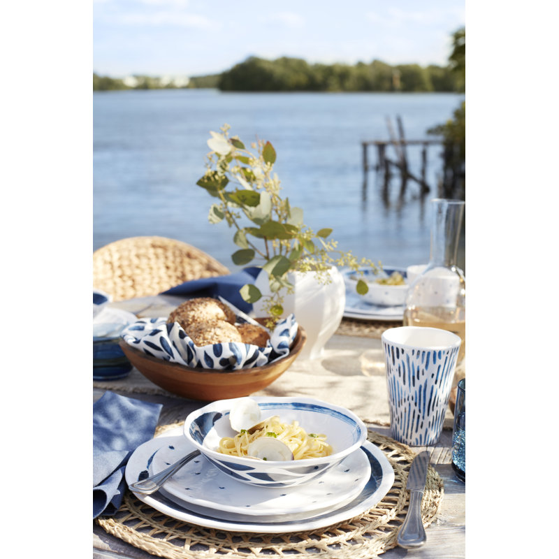 Blue Bay Melamine 16-Piece Dinnerware Set