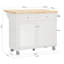 Bruna Wood Kitchen Island