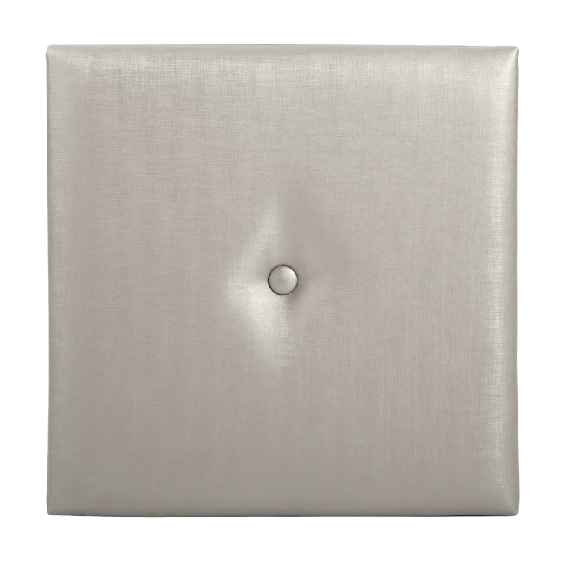 Handmade Modern Abstract Wall Decor on Faux Leather, Mercury, 16" H x 16" W x 1" D