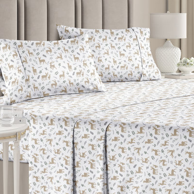 Ensemble de draps de Noël, literie festive, doux et confortable, draps sans plis