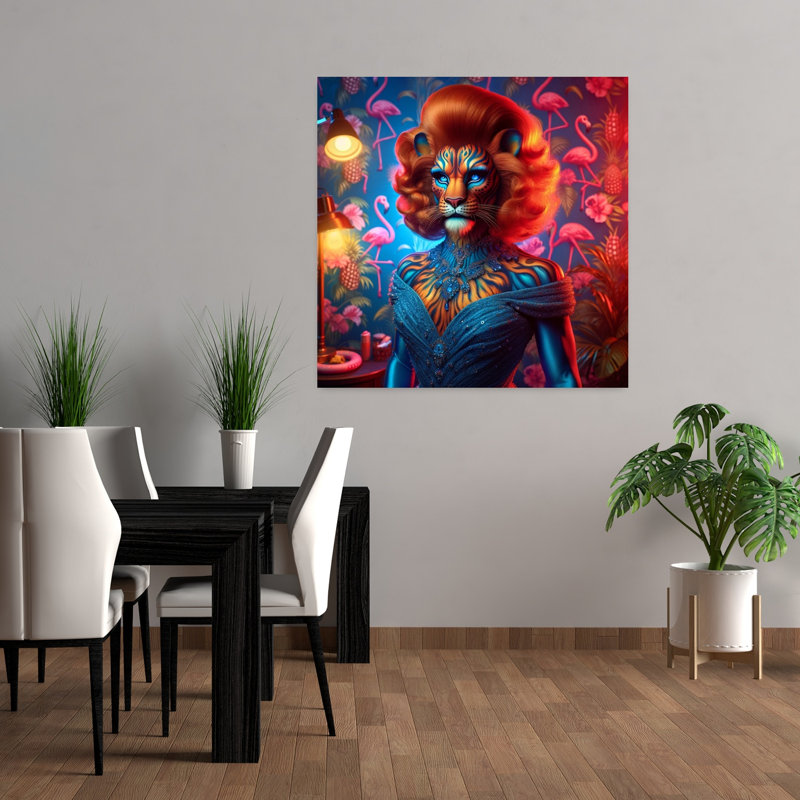 Art contemporain, art contemporain surréel, H 36 po x l 36 po