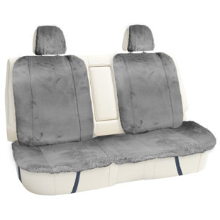 FH Group Tour19 Faux Leather 47 in. x 23 in. x 1 in. 3D Mesh Car Seat Cushion - Front Set, Gray