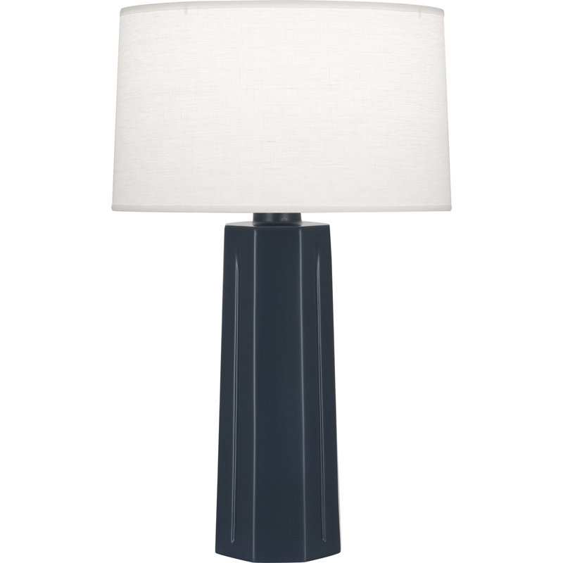 Mason Table Lamp, Matte Midnight Blue