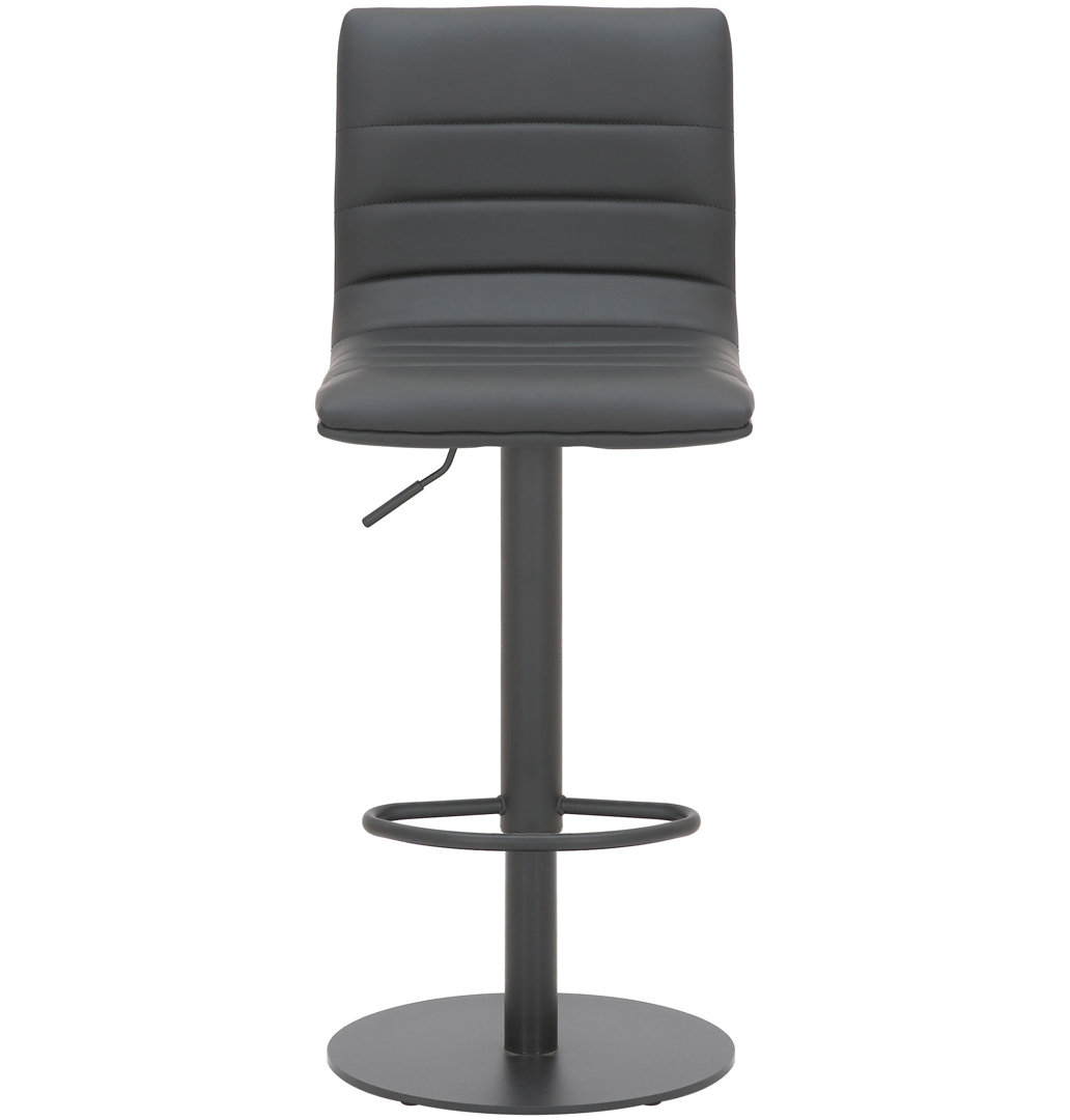 Mootrey Swivel Upholstered Adjustable Height Counter Stool with Metal Frame