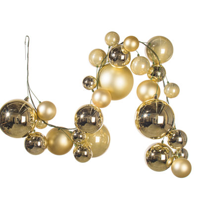 Vickerman 6' Champagne Ball Branch Garland.