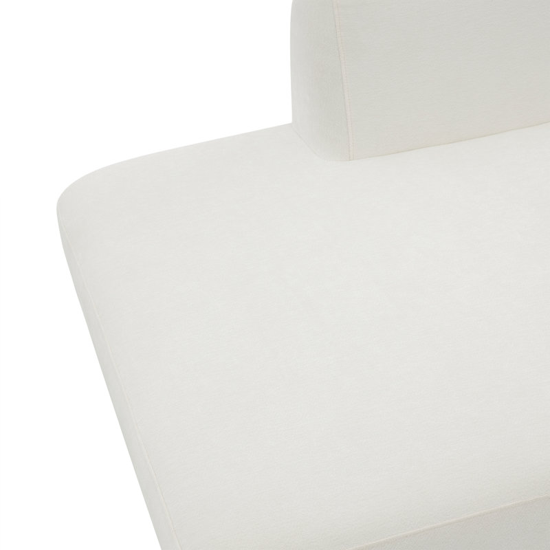 Canapé modulaire en forme de L de 115 po avec éponge et chaise longue entièrement compressée haute densité, ensemble de 3 pièces à assise profonde, faisant face à la droite et assemblé à la main, parfait pour le salon ou le salon
