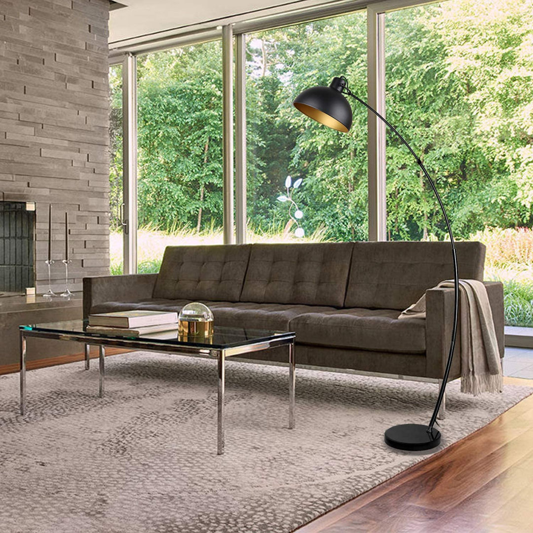 Birty 165Cm Black Arched Floor Lamp