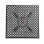 Table d'extérieur en aluminium, carrée 38,95 po, aspect sable noir, carrée 38,95 po, utilisation