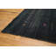 Tapis de style Gabbeh foncé minimaliste 9 x 9 avec broderie détaillée