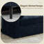 Banc moderne en chenille avec accoudoirs et deux coussins-1063899838