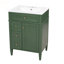 Meuble-lavabo 24 po avec lavabo supérieur, 2 tiroirs et tiroir basculant-129910461