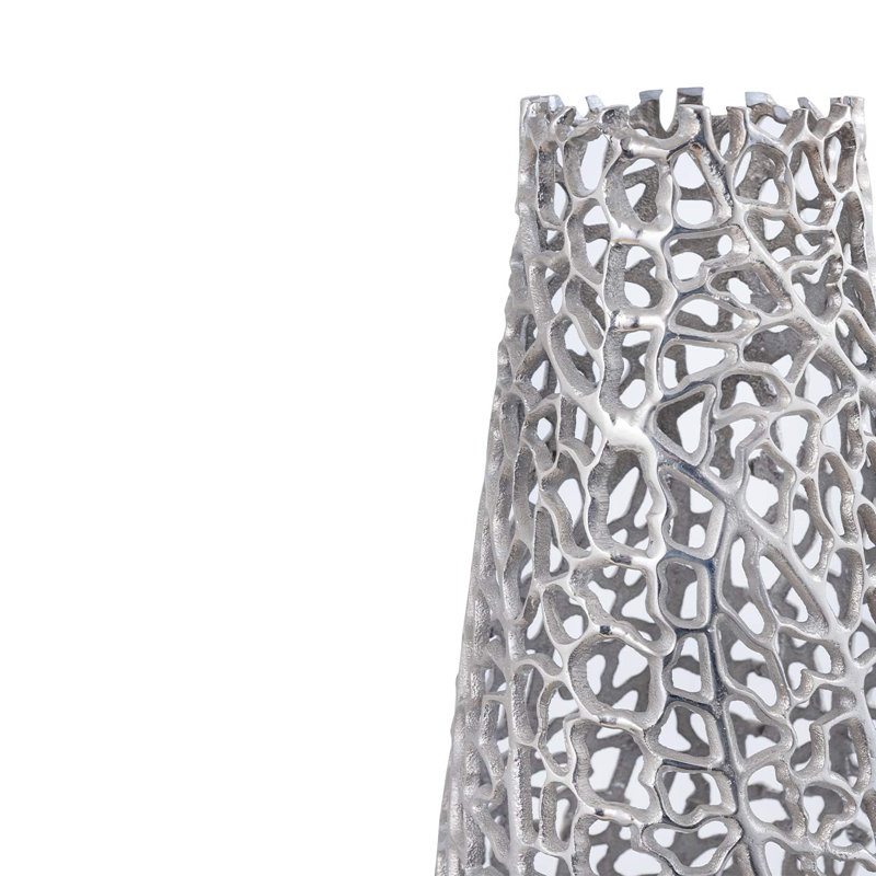 Cloyse Metal Floor Vase, 65cm H  x 21cm W  x 21cm D, Nickel
