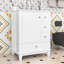 Meuble-lavabo autoportant avec lavabo en céramique 3 tiroirs et armoire de rangement-1057291957