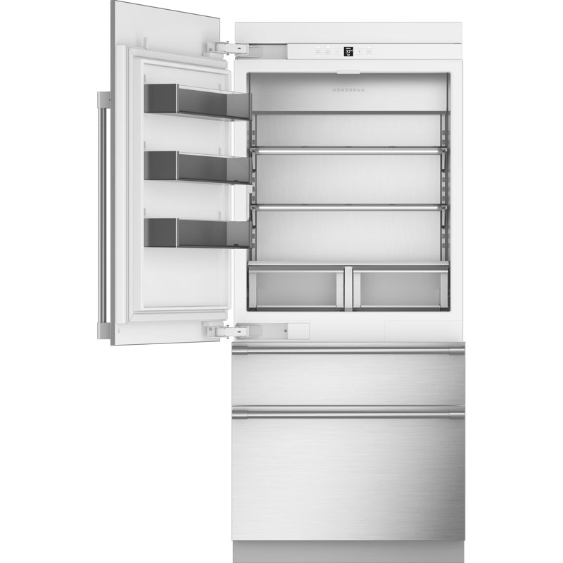 Monogram 36" Panel-Ready Premium Integrated Bottom-Freezer Refrigerator, Right