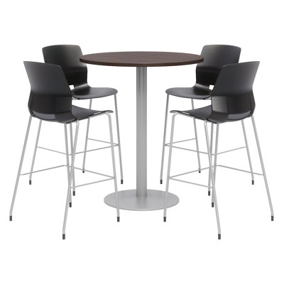 42" L Round Breakroom Table and Chair Set