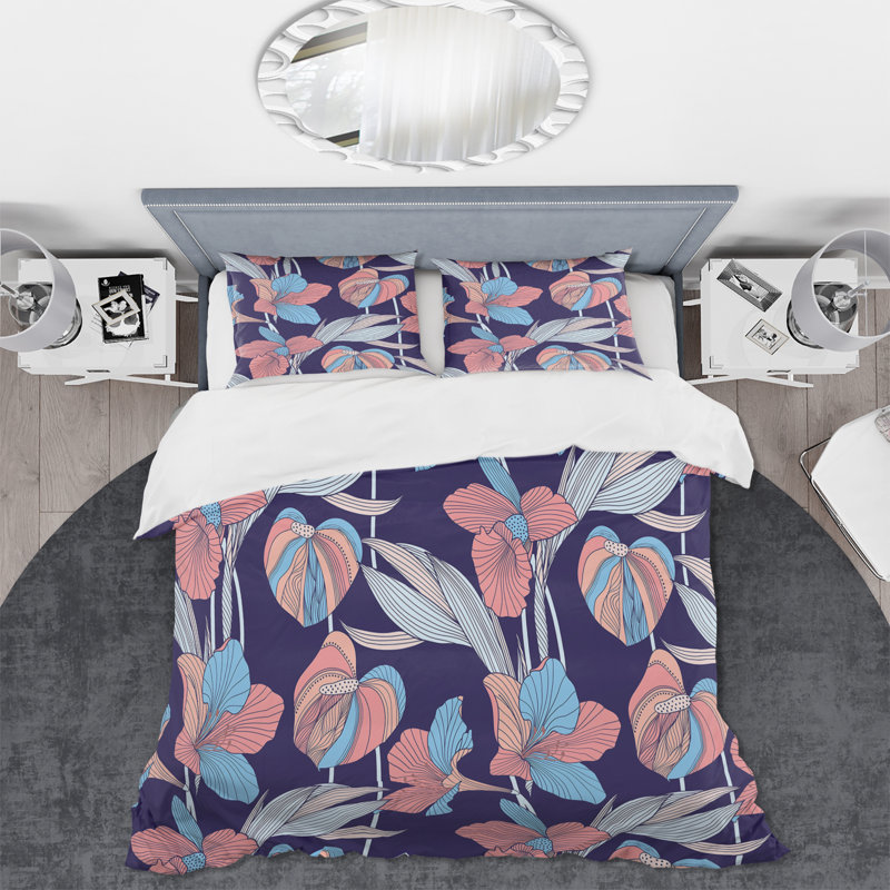Ensemble de housse de couette en microfibre Piroska, Housse de couette très grand + 2 très grandes ta
