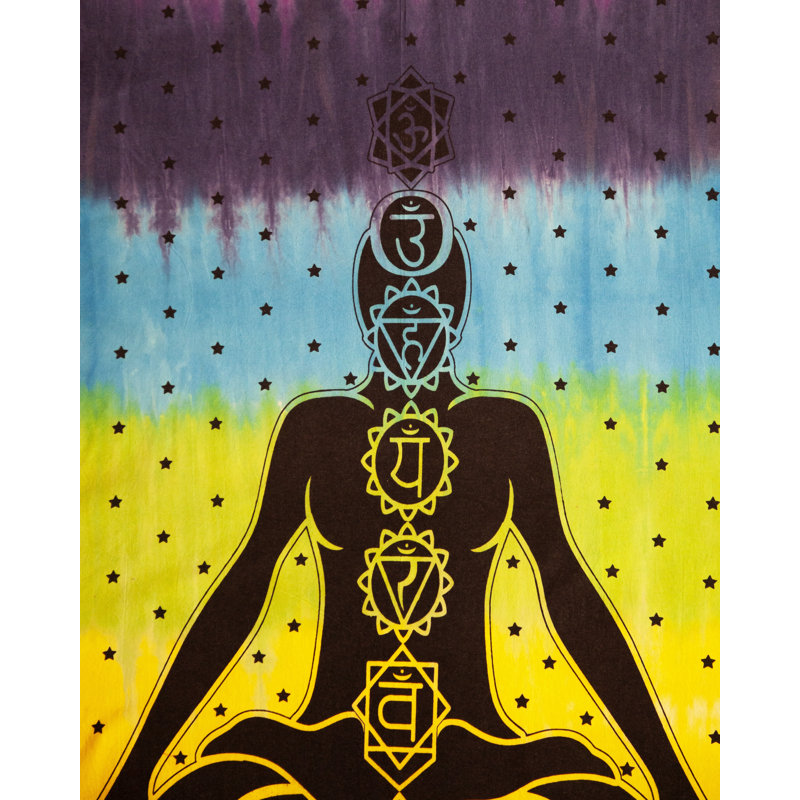 Tapisserie murale en coton 7 chakra