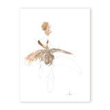 'Study Of Dress No.4' Framed Print Wall Art