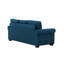 Canapé-lit bleu marine de 80 po avec alimentation USB et matelas en mousse à mémoire de forme de 3 po Apputhurai