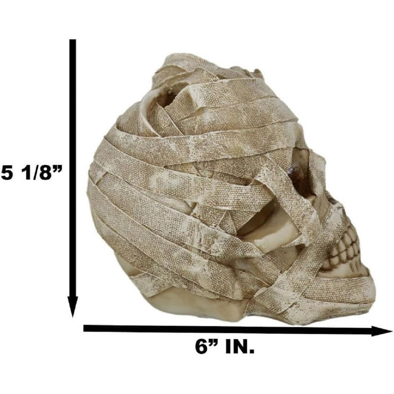 Figurine crâne de sarcophage tombeau d'Egypte