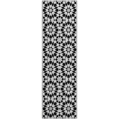 Premium Machine Washable Tweedy Black Rug