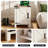24'' Tall Farmhouse End Table With Charging Station, Wood Nightstand With Adjustable Shelf, Built-in Outlets-1543640927