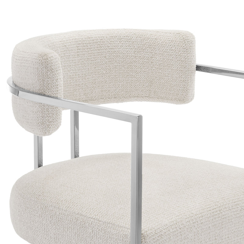 Tabouret de comptoir Huron, Crème