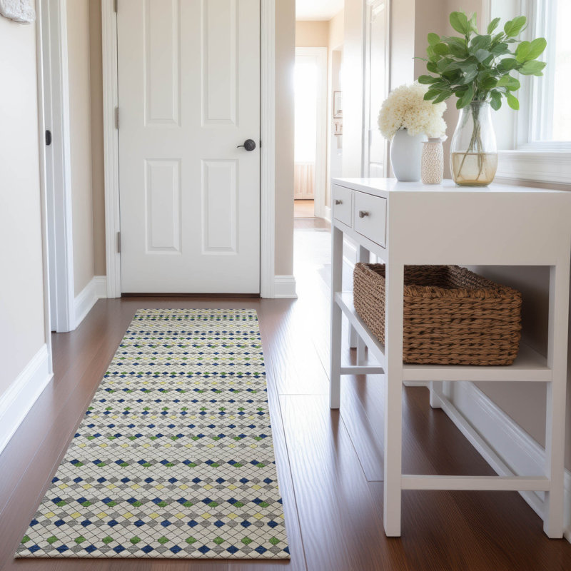Tapis de qualité supérieure lavable à la machine Elize AMF1408, Tapis de couloir 2 pi 3 po x 7 pi 6 po