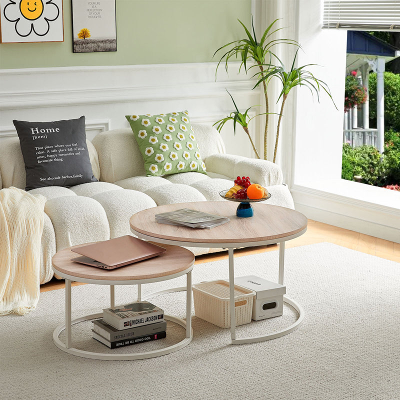 Jaxi Frame Coffee Table, 80cm + 60cm