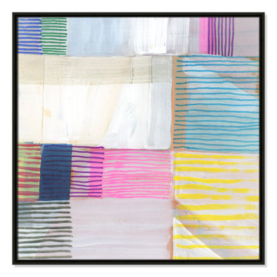 Bright Net III by Cartissi - Floater Frame Painting on Canvas