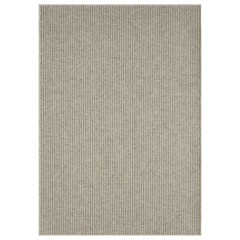Santorini Gray Flat Jute/Sisal Area Rug, Rectangle 8'3" x 16'5"