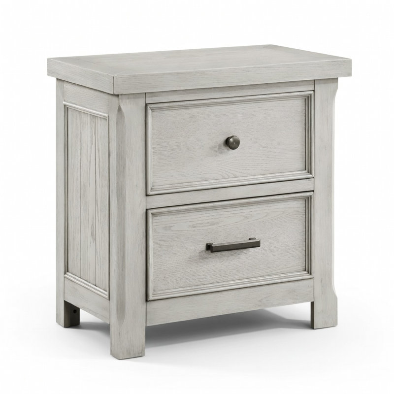 Grateron 28"W 2-Drawer Nightstand · Weathered Gray