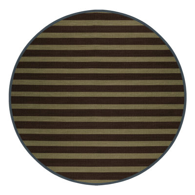Machine Washable Horizontal Stripes Black Area Rug