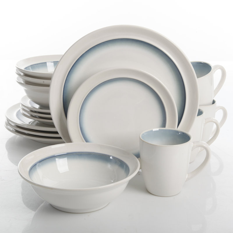 Lawson 16 Piece Dinnerware Set, Teal