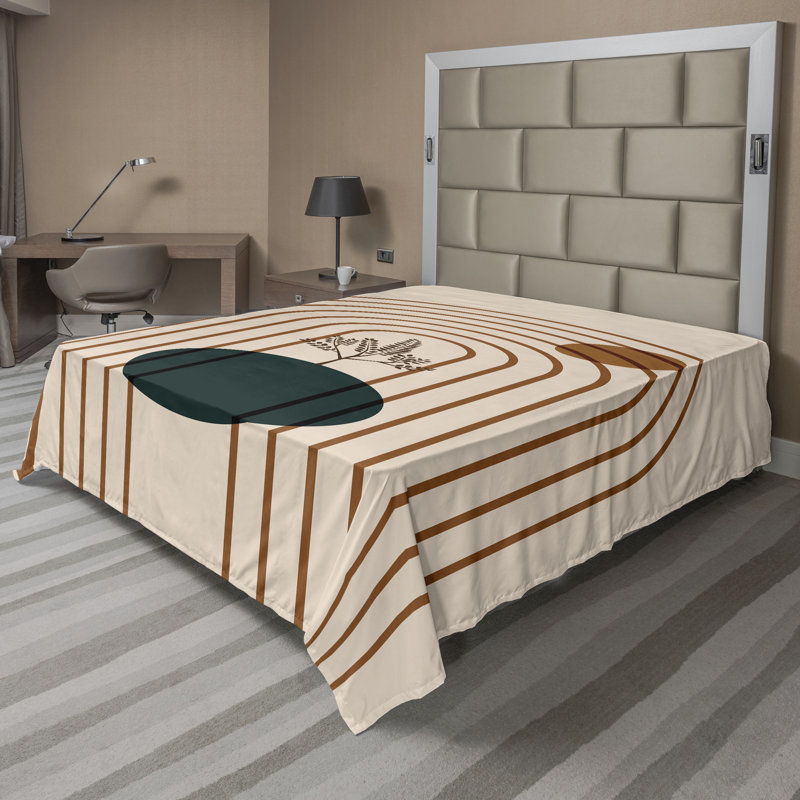 Drap plat moderne de style bohème Ambesonne, Drap plat de taille très grand
