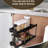 2 Hooks Black Under Sink Organizer With Double Drawer For Graceful Storage Elegant