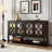 Elegant Retro Console Table/Storage Cabinet/Sideboard With Mirrored Doors-1097788164