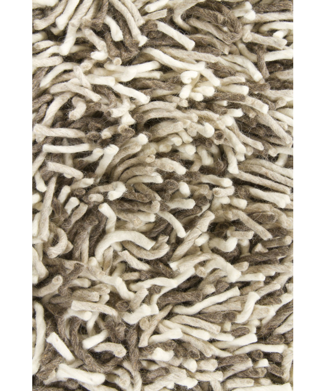 Big Jos White/Gray Area Rug, Rectangle 5' x 7'6"