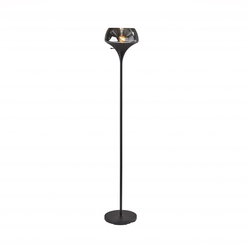 Justi 69.5'' Metal Torchiere Floor Lamp Set
